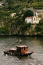 Rabelo turistic boat at Douro river Porto. Royalty Free Stock Photo