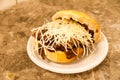 Tipical bread with spleen in Palermo