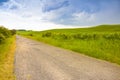 Tipical country road in Tuscany countryside called white road Royalty Free Stock Photo