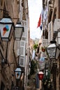 Tipical little street in old town of Dubrovnik ,Croatia Royalty Free Stock Photo