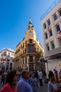 The clock`s house in Sitges, Barcelona, Spain.