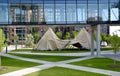 Edmonton, Canada-July 30, 2023: Grant MacEwan University Tipis