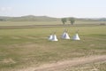 Tipis on the Great Plains Royalty Free Stock Photo