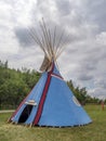 Tipis in the Indian Village at the Calgary Stampede