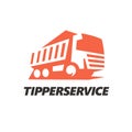 Tipper Truck Construction Logo. Royalty Free Stock Photo