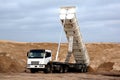 Tipper Truck in Sand Quarry