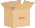 Tipping Box Vector