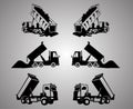 Tipping lorry clip art