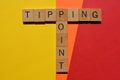 Tipping Point, phrase as banner headline Royalty Free Stock Photo