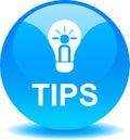 Tips button Royalty Free Stock Photo