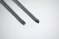 The tips of flathead screwdriver and Phillips head screwdriver Royalty Free Stock Photo