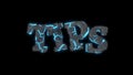 TIPS fragmented writing background, 3d rendering