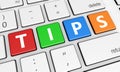 Tips Sign On Keyboard