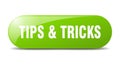 tips & tricks button. tips & tricks sign. key. push button. Royalty Free Stock Photo