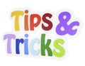 Tips and tricks 3d text Royalty Free Stock Photo
