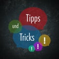 Tips and Tricks in German language Royalty Free Stock Photo