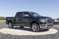 Ram 1500 on display at a Chrysler Ram dealership. The Stellantis subsidiaries of FCA are Chrysler, Dodge, Jeep, and Ram