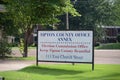 Tipton County Office Annex Sign, Covington, TN Royalty Free Stock Photo