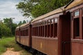 Tiradentes, SAO JOAO DEL REI, Minas Gerais, Brazil: Retro train Old May Smoke in Tiradentes ,a touristic Colonial Unesco World Royalty Free Stock Photo