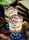 Tiramisu desert cups Royalty Free Stock Photo