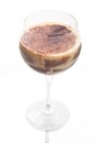 Tiramisu dessert in crystal goblet Royalty Free Stock Photo