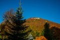 TIRANA, ALBANIA: Beautiful landscape with views of Dajti Mountain. Royalty Free Stock Photo