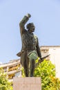 Statue of an unknown soldier in Tirana, Albania.