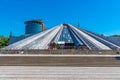 TIRANA, ALBANIA, SEPTEMBER 28, 2019: Broken Pyramid of Tirana in Albania Royalty Free Stock Photo