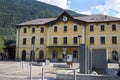 View of Tirano train station Royalty Free Stock Photo