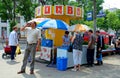 Tiraspol, Transnistria, Moldova: Outdoor stall selling beer and kvas