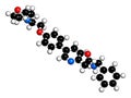 Tirbanibulin actinic keratosis drug molecule. 3D rendering