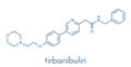 Tirbanibulin actinic keratosis drug molecule. Skeletal formula
