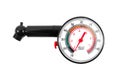 Tire air gauge isolated on white background Royalty Free Stock Photo