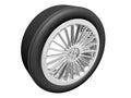 Tire with alloy rim Royalty Free Stock Photo