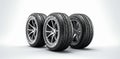 tire tyre isolated rubber wheel auto object shop automobile car background. Generative AI.
