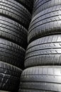 Tire black. Royalty Free Stock Photo