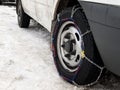 Tire chain Royalty Free Stock Photo