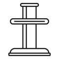 Tire fitting element icon, outline style