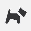 Dog. Cute simple vector icon