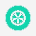 Tire vector icon sign symbol Royalty Free Stock Photo