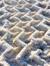 Tire Pattern in Sand Royalty Free Stock Photo