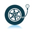 Tire Pressure Gauge Icon Royalty Free Stock Photo