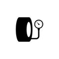 Tire pressure gauge icon.