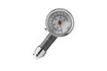 Tire-pressure gauge on white background Royalty Free Stock Photo