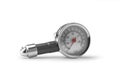 Tire-pressure gauge on white background Royalty Free Stock Photo