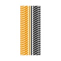 Tire print black and yellow RGB color icon. Detailed automobile, motorcycle tyre marks. Symmetric car wheel trace with Royalty Free Stock Photo