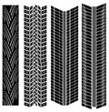 Tire prints vector Royalty Free Stock Photo