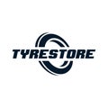 Tire shop logo design, tyre business branding, tyre logo shop