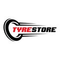 Tire shop logo design, tyre business branding, tyre logo shop