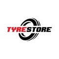 Tire shop logo design, tyre business branding, tyre logo shop